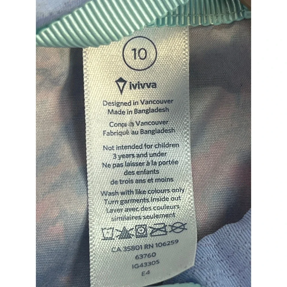 Ivivva by Lululemon Tie-Dye Windbreaker Jacket and Pants Set Girl's Size 10‎